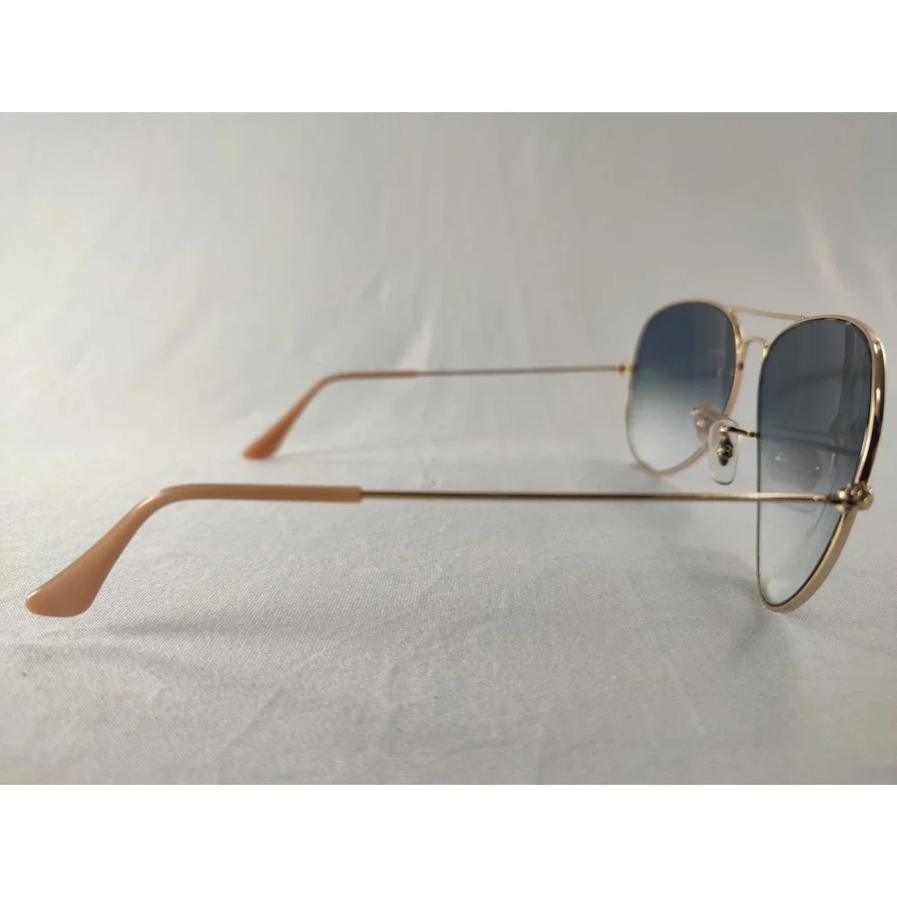 Ray-Ban RB3025 Aviator Large Metal 62mm 001/3F Gold Blue Gradient Oversized